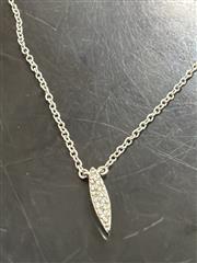 ADINA REYTER DIAMOND SILVER NECKLACE PENDANT CHAIN
